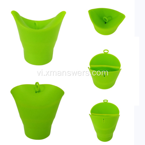 Thùng bỏng ngô Silicone Gấp Bắp ngô Bát